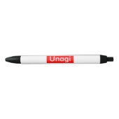 Unagi Label Zwarte Inkt Pen (Voorkant)