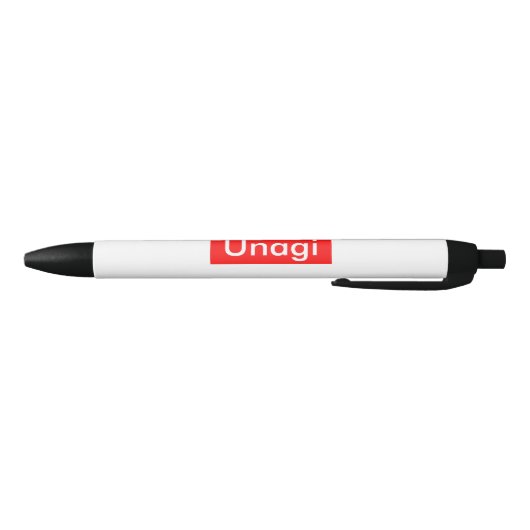Unagi Label Zwarte Inkt Pen (Bodem)