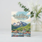 Unalaska, Alaska, VS VS Briefkaart (Staand voorkant)
