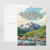 Unalaska, Alaska, VS VS Briefkaart (Voorkant / Achterkant)