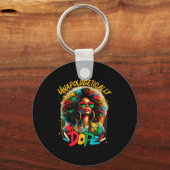 Unalogetically Afro Black Woman Black History Mela Sleutelhanger (Voorkant)