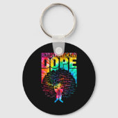Unalogetically Black Pride Melanin African Tie Dye Sleutelhanger (Voorkant)
