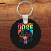 Unalogetically Black Pride Melanin African Tie Dye Sleutelhanger (Voorkant)