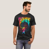 Unalogetically Black Pride Melanin African Tie Dye T-shirt (Voorkant volledig)