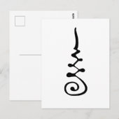 Unalom-symbool Briefkaart (Voorkant / Achterkant)