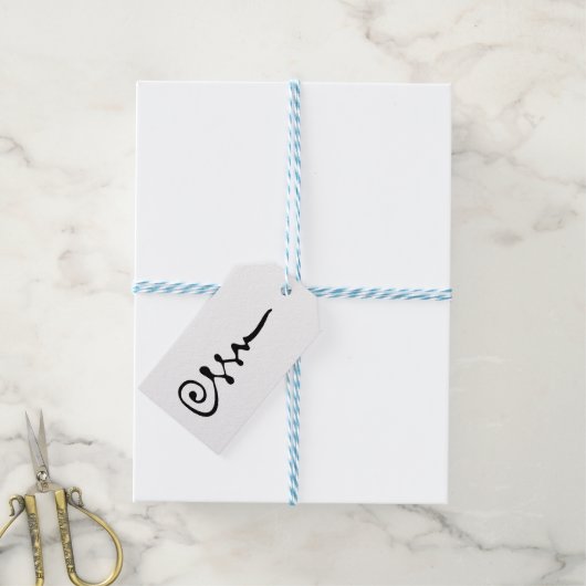 Unalom-symbool Cadeaulabel (Met Touw)