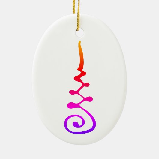 Unalom-symbool Keramisch Ornament (Achterkant)