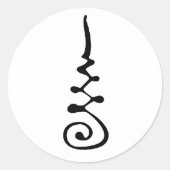 Unalom-symbool Ronde Sticker (Voorkant)