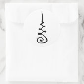 Unalom-symbool Ronde Sticker (Tas)