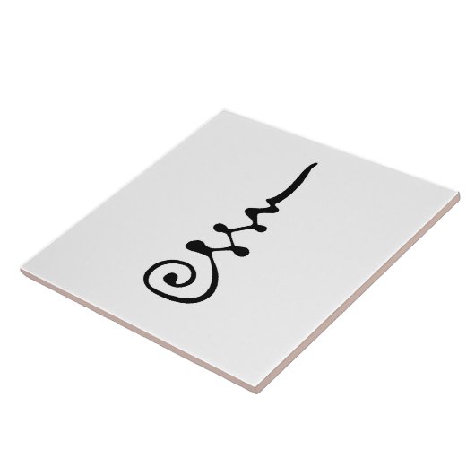 Unalom-symbool Tegeltje (Zijkant)