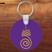 Unalome boeddhistische symbolen sleutelhanger (Voorkant)