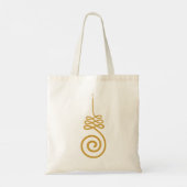 Unalome boeddhistische symbolen tote bag (Achterkant)