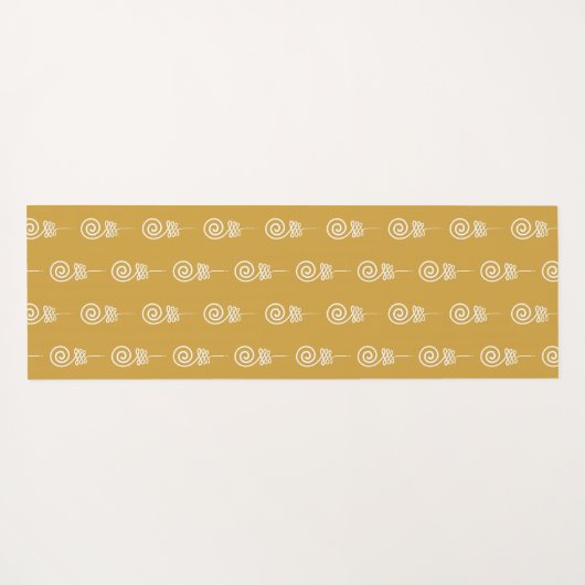 Unalome boeddhistische symbolen yogamat (Achterkant (horizontaal))