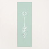 Unalome Duidelijke Achtergrond - Mint + Sneeuw Yog Yogamat (Voorkant)