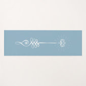 Unalome Duidelijke Achtergrond - Sky + Sneeuw Yoga Yogamat (Voorkant (horizontaal))