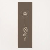 Unalome Effen Achtergrond - Aarde + Duif Yoga Mat (Voorkant)