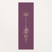 Unalome Effen Achtergrond - Beet + Duif Yoga Mat (Voorkant)