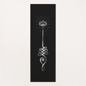 Unalome effen achtergrond - Coal + Snow Yoga Mat (Voorkant)