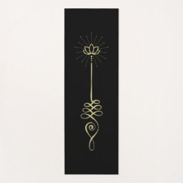 Unalome effen achtergrond - Goud + Coal Yoga Mat