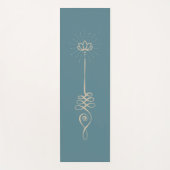 Unalome Effen Achtergrond - Pauw + Duif Yoga Mat (Voorkant)