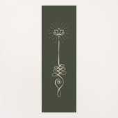 Unalome Effen Achtergrond - Pine + Dove Yoga Mat (Voorkant)
