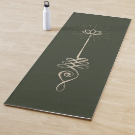 Unalome Effen Achtergrond - Pine + Dove Yoga Mat