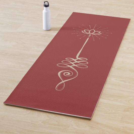 Unalome Effen Achtergrond - Ruby + Dove Yoga Mat (In situ)