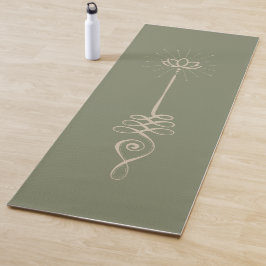 Unalome effen achtergrond - Sage + Dove Yoga Mat