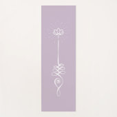 Unalome Effen Achtergrond - Stof + Sneeuw Yoga Mat (Voorkant)