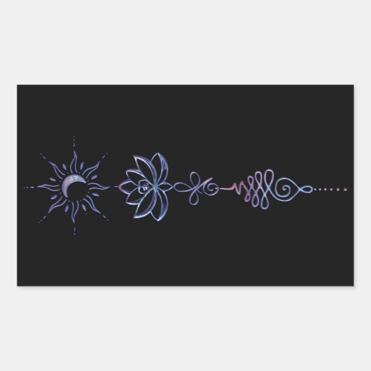 Unalome Group 1 Rechthoekige Sticker (Voorkant)