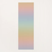 Unalome Plain - Regenboog Sorbet + Sneeuw Yoga Mat (Achterkant)