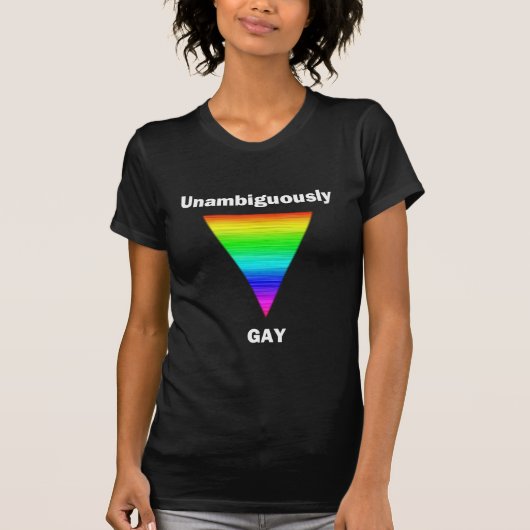 Unambiguous Gay T-shirt (Voorkant)
