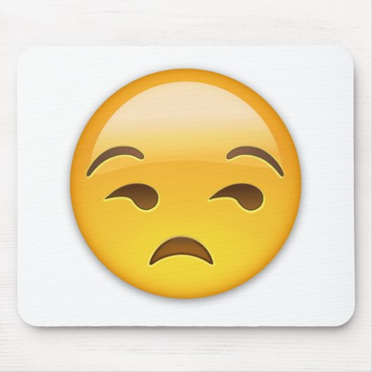 Unamused Face Emoji Muismat (Voorkant)