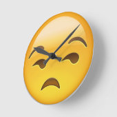 Unamused Face Emoji Ronde Klok (Hoek)