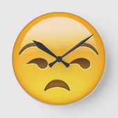 Unamused Face Emoji Ronde Klok (Voorkant)