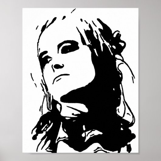 Unamused Girl Poster (Voorkant)