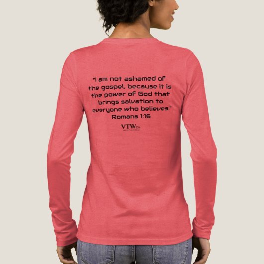 Unapologetic Bella+Canvas Tri-blend met lange mouw Tri-Blend Shirt (Achterkant)