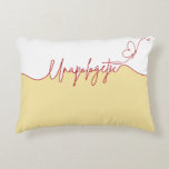 Unapologetic Bold Feminine Statement Accent Kussen<br><div class="desc">Some words don’t whisper. They make a statement. This Unapologetic typography design celebrates confidence, individuality, and fearless self-expression. With soft feminine script and a bold message, it’s perfect for anyone who believes in owning their voice and living authentically. Whether you're decorating your space, styling your everyday essentials, or choosing a...</div>