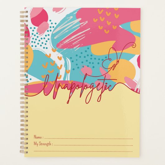 Unapologetic Bold Feminine Statement Planner (Voorkant)