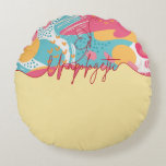 Unapologetic Bold Feminine Statement Rond Kussen<br><div class="desc">Make a statement without saying a word. This “Unapologetic” throw pillow features bold handwritten typography paired with warm mustard and soft abstract accents, creating a modern feminine decor piece with attitude. Perfect for women who embrace confidence, independence, and self-expression, this pillow adds personality to: • Bedrooms • Living rooms •...</div>