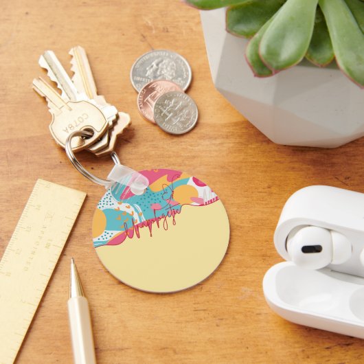 Unapologetic Bold Feminine Statement Sleutelhanger (Bureau)