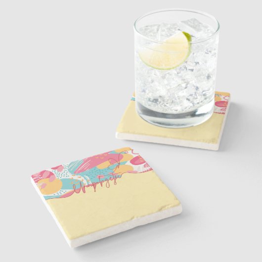 Unapologetic Bold Feminine Statement Stenen Onderzetter (Zijkant)