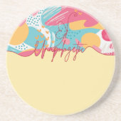 Unapologetic Bold Feminine Statement Zandsteen Onderzetter (Voorkant)