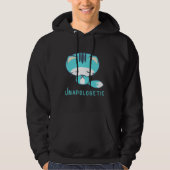 "Unapologetic Cat Hoodie - Bold Graphic Design" (Voorkant)