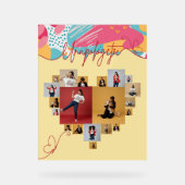 Unapologetic Personalized Feminine Photo Collage Acryl Bord (Voorkant)