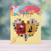 Unapologetic Personalized Feminine Photo Collage Acryl Bord (Neutraal)