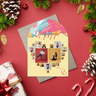 Unapologetic Personalized Feminine Photo Collage Acryl Uitnodigingen