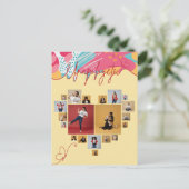 Unapologetic Personalized Feminine Photo Collage Briefkaart (Staand voorkant)