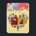 Unapologetic Personalized Feminine Photo Collage Magneet<br><div class="desc">Celebrate your story — unapologetically. This bold feminine photo collage design allows you to create a truly personal display by adding your own photos. Arrange your favorite memories, milestones, friendships, or achievements into a beautiful collage that reflects confidence, individuality, and self-expression. The modern colorful design paired with the empowering “Unapologetic”...</div>