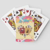 Unapologetic Personalized Feminine Photo Collage Pokerkaarten (Achterkant)